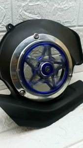 Tutup Cover Kipas Mesin Set Spiner Putar Model Bintang Aluminium Pnp Mio M3 Mio Soul Gt