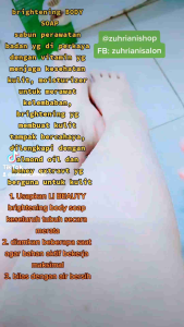 body soap Brightening BPOM ( 1 pc ) Rp 50.000