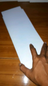 pipa PVC/paralon lembaran 2mm 12cm x 32cm