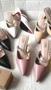 Sandal tumit Zara J757 sandal wanita import premium