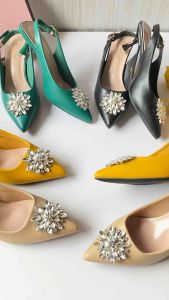 High heels import premium Simoncelli 493 sepatu tumit tali belakang
