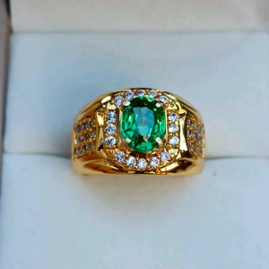 CINCIN BATU GREEN TOPAS CUTTING MINIMALIS