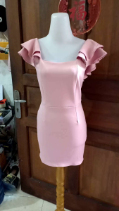 Des dress scuba kode 22001 seksi dress fashion kekinian fashionable