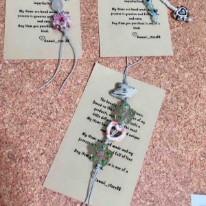 Valentine gift/ Love charm / handmade beads phone charm / bag charm/ phone strap