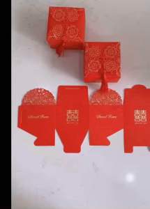 Combo 50 hộp giấy đựng bánh kẹo làm tráp cưới mâm quả (kích thước 8x8 cao 5cm)