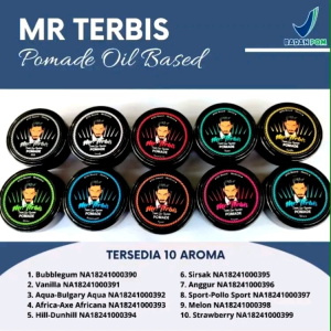 Mr Terbis Xplore Pomade Oil Based 55 Gram Terdaftar BPOM Tersedia 10 Aroma Wangi