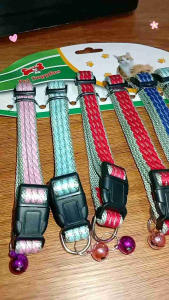 Pet Dog Cat Adjustable Soft Cotton Dog / Cat Collar Set - Suit for Pets Of All Sizes.