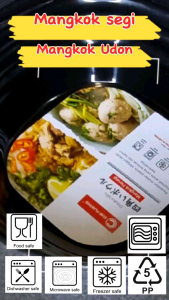 mangkok segi japan - mangkok udon - mangkok plastik