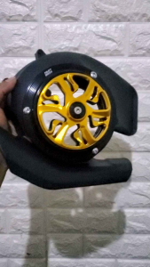 COVER KIPAS MAGNET TUTUP KIPAS FAN COVER PLUS SPINNER CNC MIO S MIO Z MIO M3 SOUL GT 125 X-RIDE 125 LR55