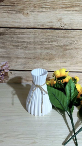 Combo bó hoa giả tặng bình nhựa VI183 ( hoa lụa cành cao 33cm) hoa giả trang trí