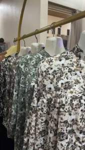 SET WANITA TERLARIS BAHAN RAYON TWILL KOMBINASI MOTIF BUNGA/ONE SET WANITA DEWASA KEKINIAN/STELAN JUMBO LD 120