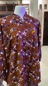 SETELAN RAYON TWILL PREMIUM KOMBINASI MOTIF BUNGA/ONE SET WANITA DEWASA KEKINIAN/SETELAN RAYON TWILL TERLARIS