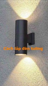 Đèn trang trí hắt tường vỏ nhôm chống nước IP65 sử dụng được ngoài trời