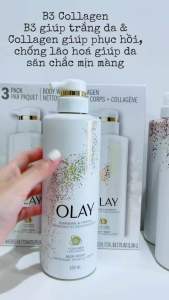 Sữa Tắm OLAY Mỹ 530ml Vitamin C/Retinol/Collagen/Niacinamide – Sáng Da Săn Chắc Mờ Thâm & Dưỡng Ẩm