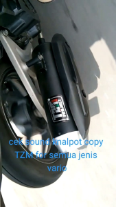 Knalpot Tzm Ful Set Al Matic Series Vario Beat Scopy Ngebas Adem