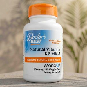 Doctors Best Vitamin K2 MK-7 with MenaQ7 100mcg 60 Veg Caps