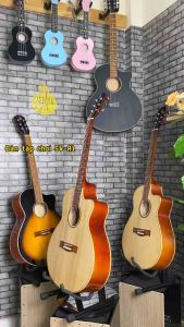 Đàn guitar acoustic SV-A1 tập chơi - Đàn có ty chống cong - Tặng phụ 8 kiện -  Bảo hành 1 năm
