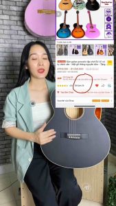Đàn guitar acoustic SV-A1 cho người mới có ty chống cong - Kèm 8 phụ kiện - Bảo hành 1 năm - Aciton thấp dễ tập - Đàn thiết kế dây sắt chơi được đệm và solo