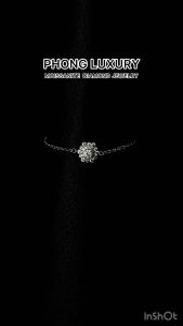 lắc tay nữ kim cương moissanite 4.0ly kiểm định GRA bạc ý 925 xi bạch kim vàng trắng PHONG LUXURY JEWELRY