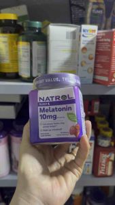 [HÀNG MỸ] Kẹo Dẻo Hỗ Trợ Giấc Ngủ Ngon Natrol Melatonin 10mg Strawberry Flavor (Hộp 90 Viên)