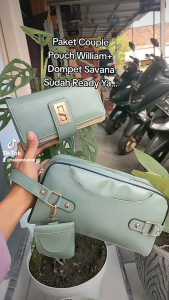 PAKET COUPEL WILLIAM TAS WANITA TERBARU TAS TENTENG & DOMPET TERLARIS