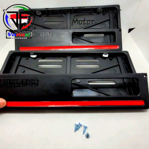 Tempat Plat Nomor Motor & Lis Merah: Beli 1 Biji atau 1 Set