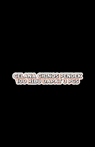100RIBU DAPAT 3 PCS!!! CELANA PENDEK PRIA POLOS NON STRETCH