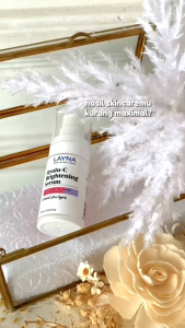LAYNA SERUM VIT C+ SERUM WHITENING BEKAS JERAWAT