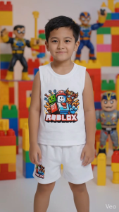 Terno for kids Muscle tee and short Soft fabric breathable. Bundle of 3  Perfect for everyday. Wholesale direct supplier