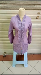 Set Kebaya Encim Bordir Snada Set Rok Tumpal Katun