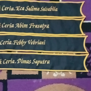 Selendang Anak gratis bordir Nama Selempang Wisuda Anak