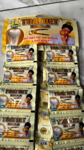 kapsul tcatoet emas obat ampuh sakit gigi sakit kepala demam gusi bengkak  1 box isi 40 kapsul