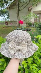 MŨ CÓI BÉ GÁI CÓ NƠ REN KÈM QUAI BUỘC DỄ THƯƠNG 0-10 TUỔI