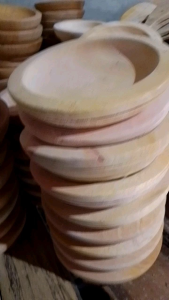 Cobek Kayu Pilihan & Ulekan 20cm Premium