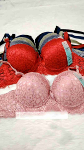 [Ready stock] Push Up Women Bra Lace wired Bra B Cup Thick Sponge Bra /5520 Baju Dalam Perempuan Wanita Ada Dawai Span Tebal Bra Berenda