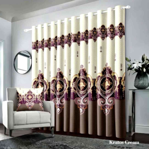 Paket Tirai Pintu & Gorden Motif Sultan