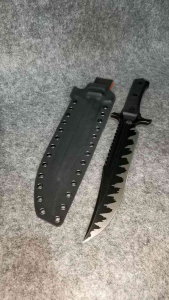 เดินป่าด้วยมีดอุปกรณ์ตั้งแคมป์เดินป่า เหล็ก VG-10 และมีดแรมโบ้ [Ghost Jianlan]