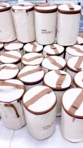 Hộp Đựng Cơm Giữ Nhiệt 3 Tầng Kèm Túi Vải Dùng Được Lò Vi Sóng - Hộp Cơm 3 Tầng Giữ Nhiệt Cao Cắp Nắp Đậy Chống Tràn Chống Rò Rỉ