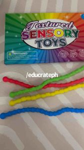 Educrateph Silicone Bendable Sensory Sticks – Textured Twistable Stress Tactile kids and adult