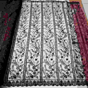 Kain tulle bordir etnik|bahan kebaya meteran