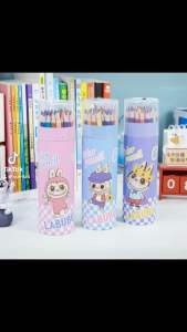 ลายการ์ตูน ลาบูบู สีไม้ ดินสอสี 36 แท่ง พร้อมกบเหลา ลายการ์ตูน ลาบูบู