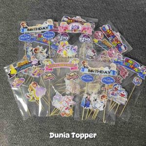 Cake Topper Karakter Hiasan Kue Ulang Tahun Murah Full Bambu