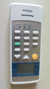 Panasonic Genuine Parts Remote Control for Window Type Inverter Aircon. Digital display temperature control fan speed sleep mode timer functions. Suitable for air conditioning units.