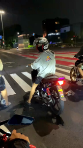 knalpot Fiz r force one full press  logo ungu suara prepet abis