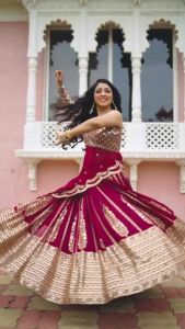 LAUNCHING NEW BEAUTIFUL SEQUENCE WORK PEPLUM CHOLI WITH LEHENGA SEMI STICHED SUIT PERFECT FOR INDIAN WEDDINGS