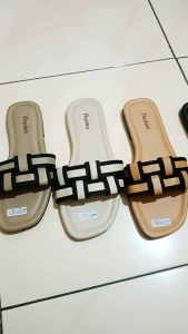 SANDAL WANITA FLADEO || SANDAL ANYAMAN WANITA || SANDAL SLOP WANITA
