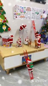 [Hoàn Tiền 10%]Đồ chơi ông già Noel leo dây lộn nhào leo thang chui ống khói chơi nhạc cụ vác quà - Đồ chơi Noel vui nhộn cho bé