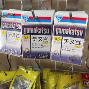 ขอเบ็ดGamakatsu Japan แท้ ทรงจินุ ซองม่วงตะขอสีขาว เบา บาง คม