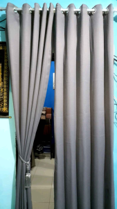 gorden jendela dan pintu kamar aesthetic gorden penyekat ruang tamu minimalis polos bahan tebal serat embos