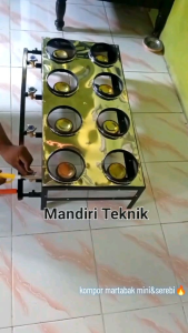 Kompor surabi solo / martabak mini 8 tungku